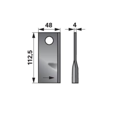 Kreiselmäherklingen links GM165 zu PZ-Vicon Trommelmäher