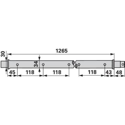 Zinkenrohr 1345 mm 115.50.021.0 zu Pöttinger