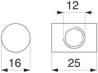 Busatis Zylindermutter M 12 x 1,5