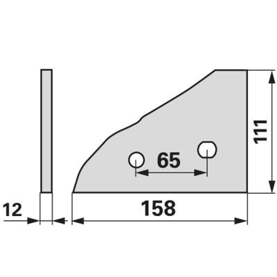 Anlagenvorderteil links 761107 zu Kuhn, Huard