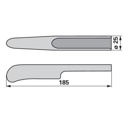 Aufschweißspitze zu Lely Kreiseleggenzinke