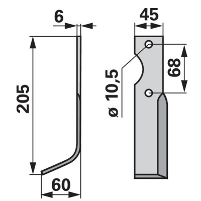 Bogenmesser links zu Benassi 37424