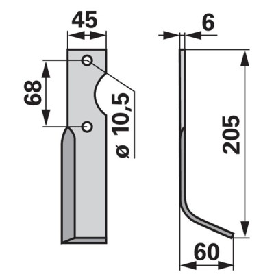 Bogenmesser rechts zu Benassi 37424