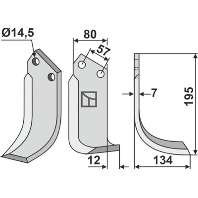Bogenmesser rechts zu Celli 422514