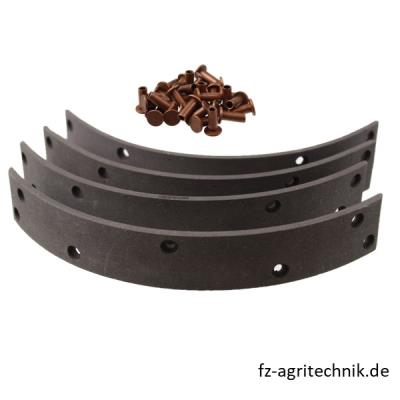 Bremsbelagsatz 240 x 30 x 4 mm Handbremse Hanomag
