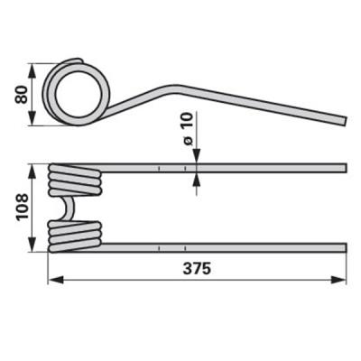 Kreiselheuerzinken VF16607564.86 zu Deutz-Fahr