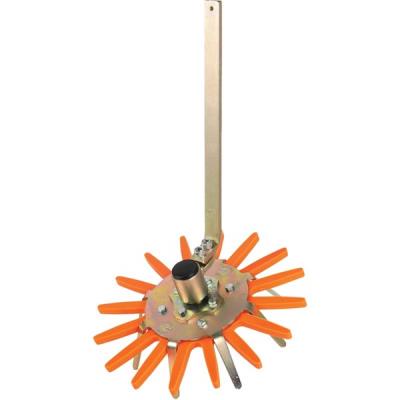 Fingerhackstern orange weich mit Stiel 370 mm