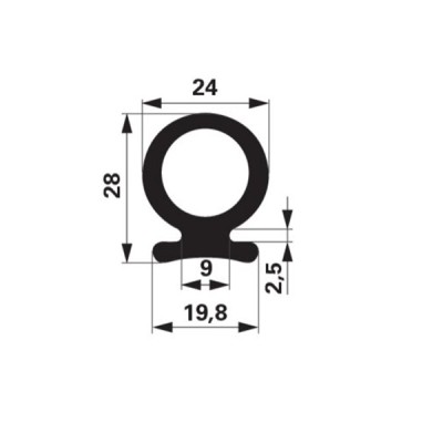 Fingerschutzprofil AD 24 mm