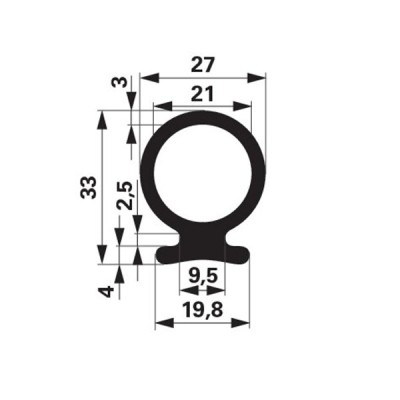 Fingerschutzprofil AD 27 mm