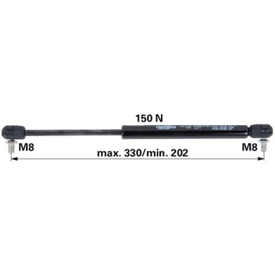 Gasdruckfeder 1-34-702-875 zu Steyr