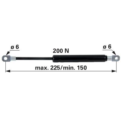 Gasdruckfeder 3399422R3 für Dachluke zu Case IH