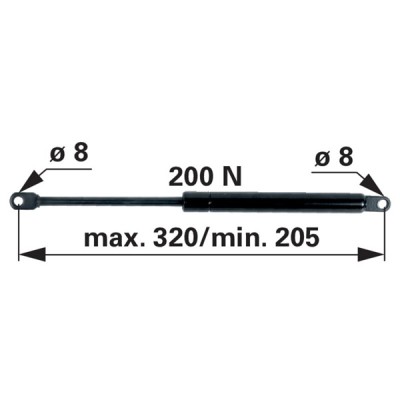 Gasdruckfeder 6-100.20.320 zu Mauser