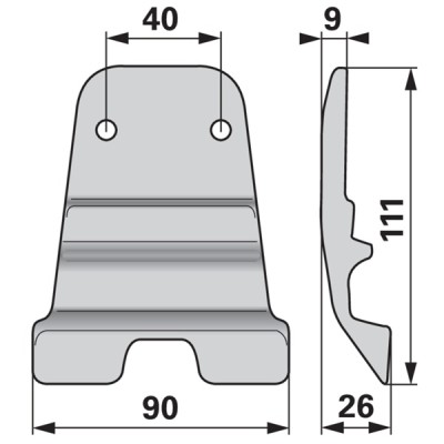 ESM Gleitkufe 341.1750