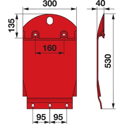 Gleitkufe 56809020 zu Kuhn Scheibenmäher