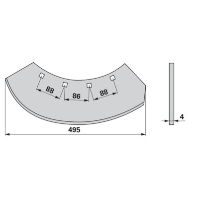 Häckselmesser OS15 anstelle von Epple 643458