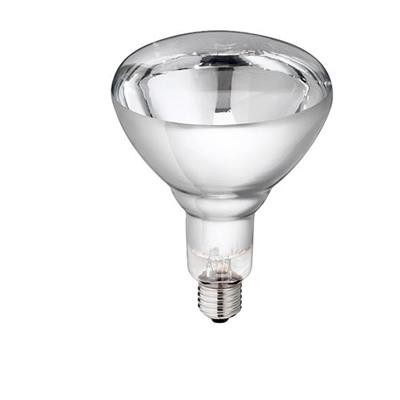 Hartglas-Infrarotlampe Philips 250 Watt - klar 
