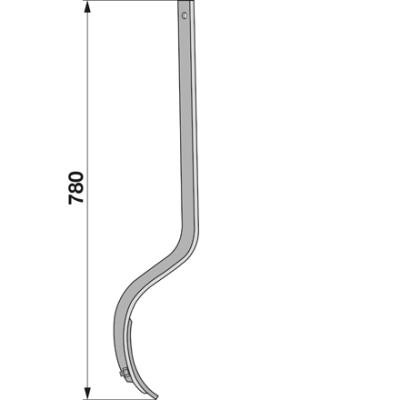 Hauptfeder lose 40x10mm zu Hassia, Isaria und Lemken