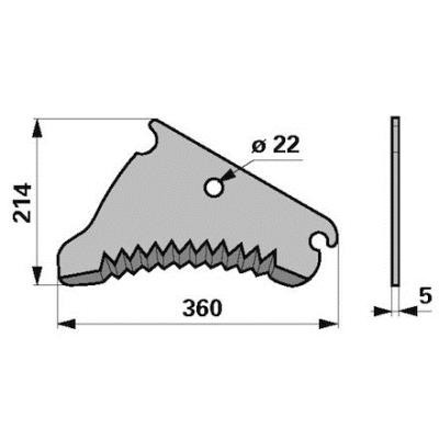 Messer CC131764 zu John Deere