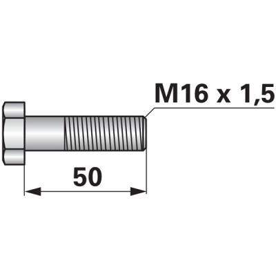 Schraube für Kreiselegge M 16x1,5x50