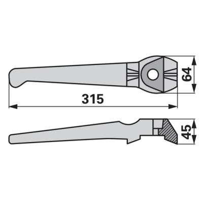 Kreiseleggenzinke rechts zu Lely 1.1699.0128.0