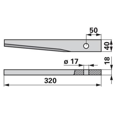 Kreiseleggenzinken gerade zu Kuhn 525.037.00