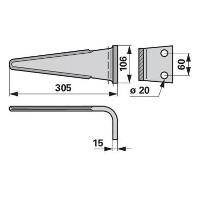 Kreiseleggenzinke gerade zu MF 7A48011