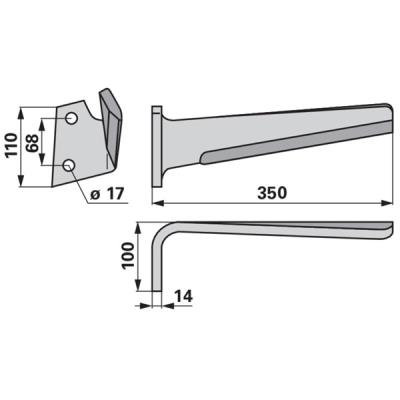 Kreiseleggenzinken links zu Kuhn 525.525.10/525.525.1