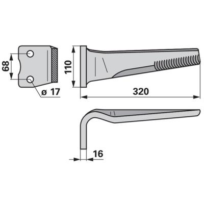 Kreiseleggenzinken links zu Kuhn 525.565.00