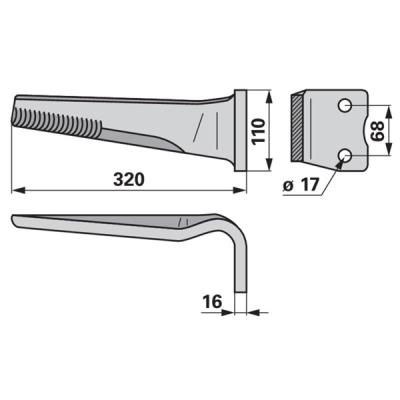 Kreiseleggenzinken rechts zu Kuhn 525.564.00