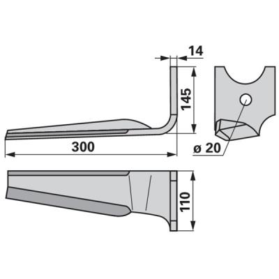 Kreiseleggenzinken rechts zu Kuhn K2500080/K2500081