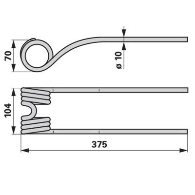 Kreiselheuerzinken 16502744, 06565574 zu Deutz-Fahr