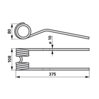 Kreiselheuerzinken VF16607564.86 zu Deutz-Fahr