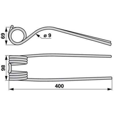 Kreiselheuerzinken VF16644530.86 zu Vicon-PZ