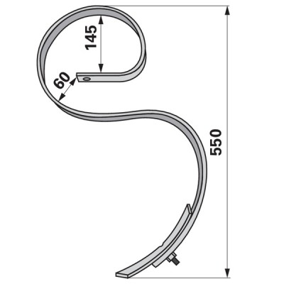 Kultureggenzinke komplett 32x10mm