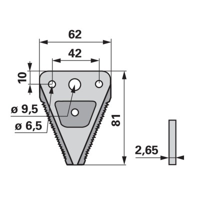 ESM Doppelmesserklinge 344.098
