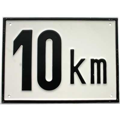 Beschränkungstafel 10 km