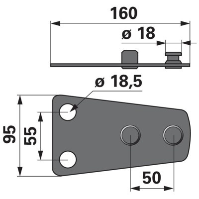 Messerhalter 9999.852663 zu KroneTrommelmäher