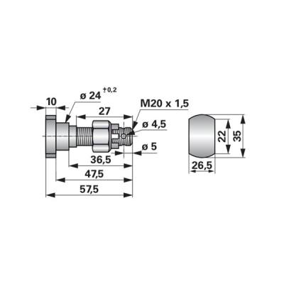 Messerschraube 451151 zu Humus Mulcher