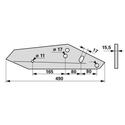 Mischwagen - Messerverstärkung 2712-743X zu JF-Stoll