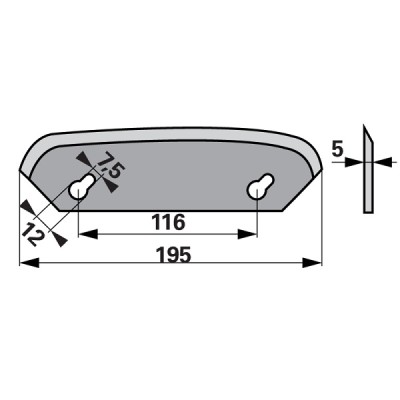 Mischwagen - Mischwagenmesser 16800061 zu Storti 