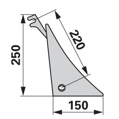 Streichblechkante PK600500 rechts zu KMF