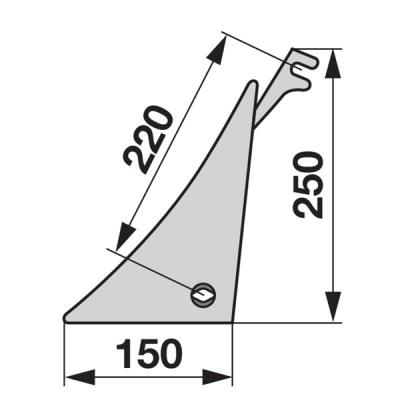 Streichblechkante PK600600 links zu KMF