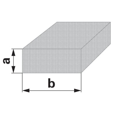 Moosgummi-Profile - EPDM Qualität - Vierkantprofil 10 x 25 mm