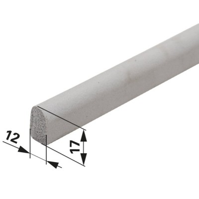 Moosgummi-Profile - Profilgummi - EPDM Qualität 12 x 17 mm