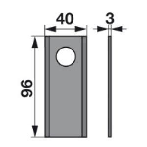 Kreiselmäherklingen KV96Z zu Niemeyer Trommelmäher