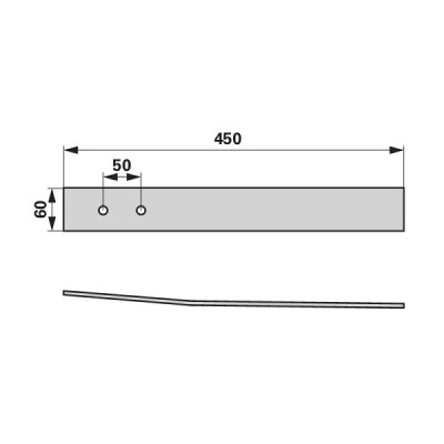 Ringmesser - für Walze - Länge 450 mm