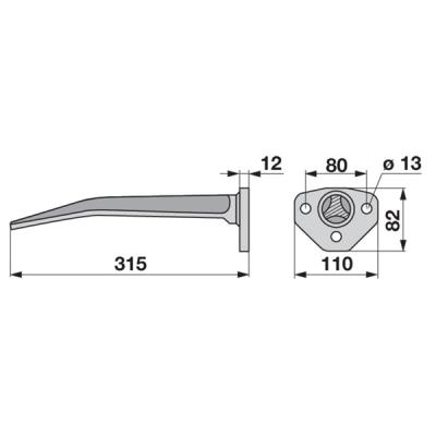 Rütteleggenzinke 6302100 hinten