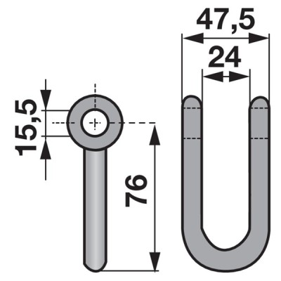Schäkel zu Mulcher und Schlegelhäcksler