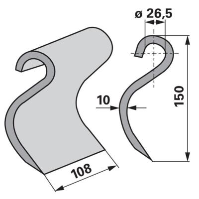 Schlaghammer 142385 zu Mulag Mulcher