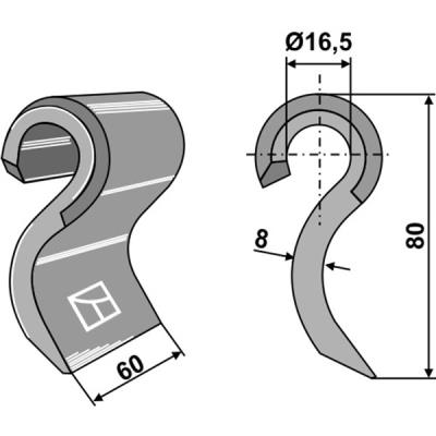 Schlaghammer 173679 zu Humus Mulcher